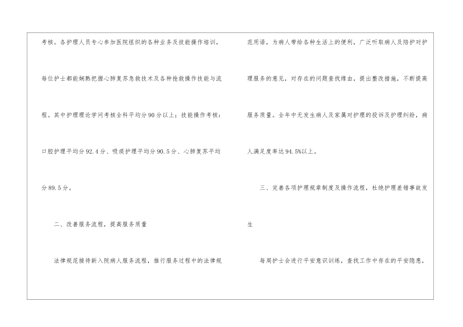 内科护士人员年终工作总结_第2页