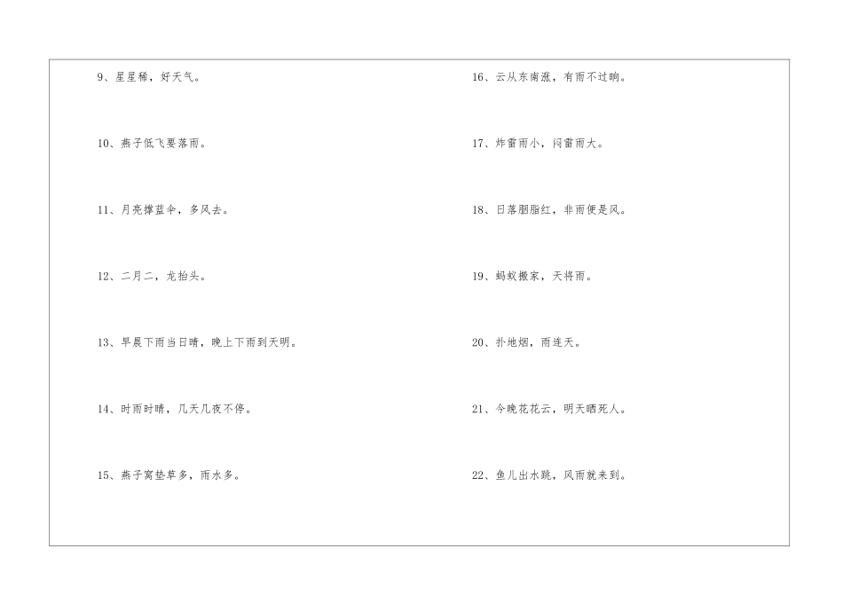 写天气的谚语_第2页