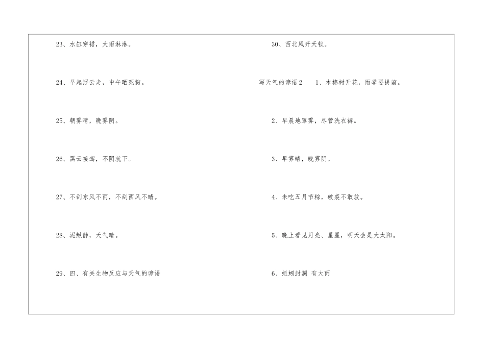写天气的谚语_第3页