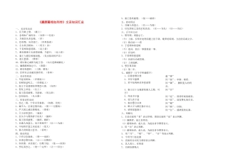 高中语文《廉颇蔺相如列传》文言知识汇总素材 苏教版选修《史记选读》-苏教版高二选修语文素材