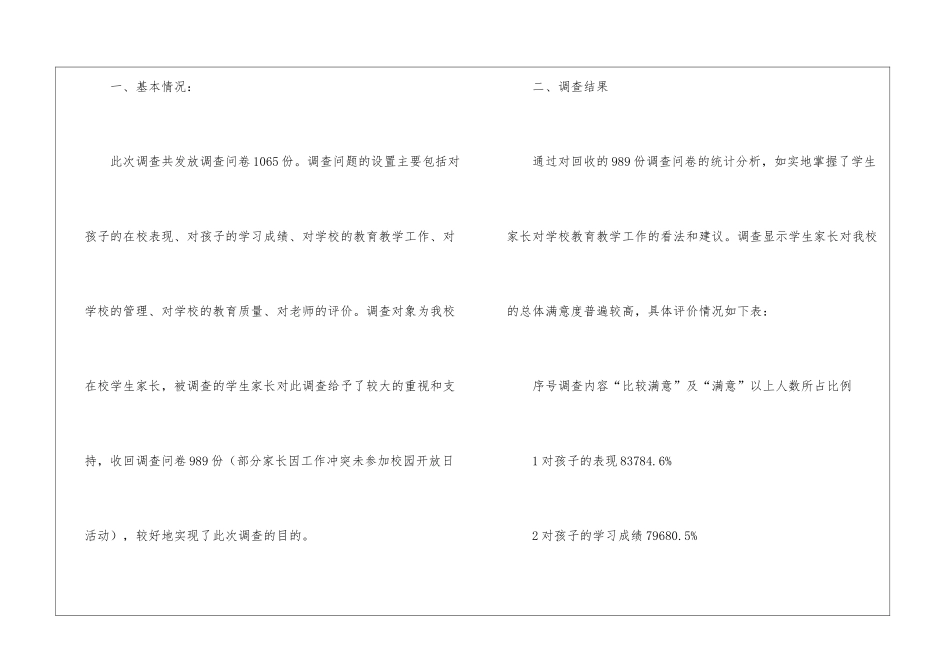 农村小学师德师风问卷调查报告_第2页