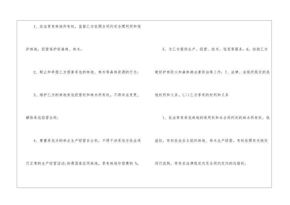 农村集体林地承包合同模板_第3页