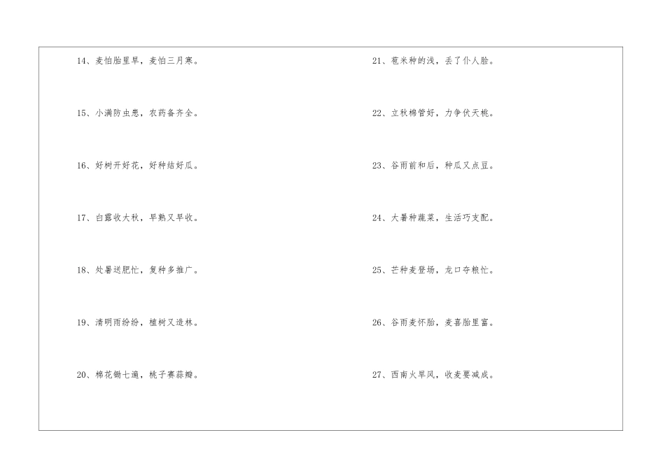 农谚谚语大全_第3页