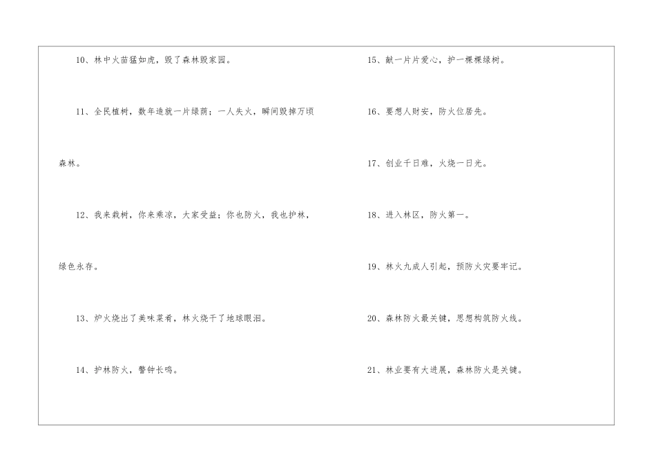 冬季防火宣传标语13篇_第2页