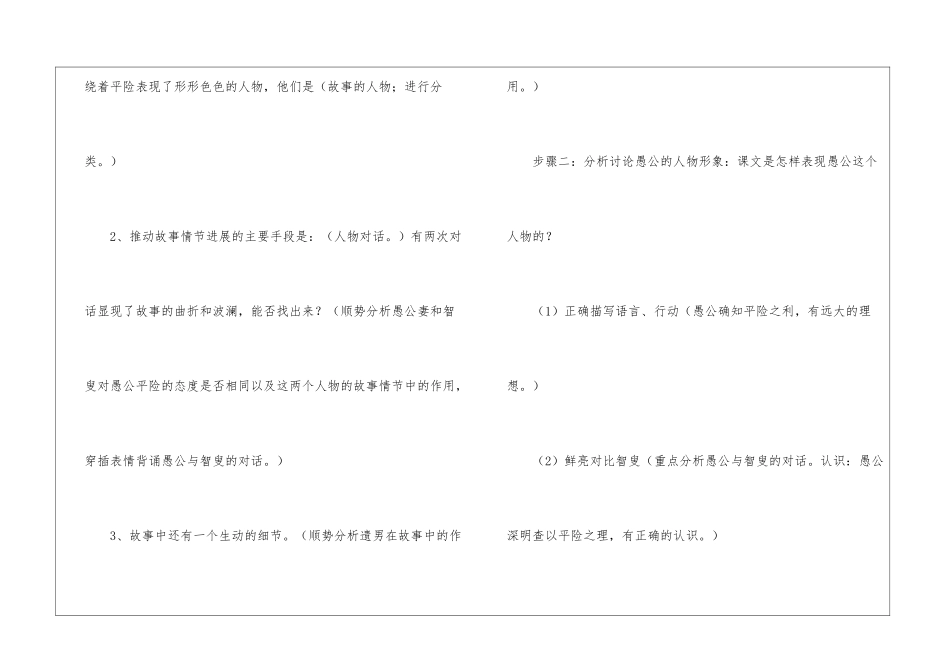 准确掌握分析的“入射角”——《愚公移山》教例评析-_第2页