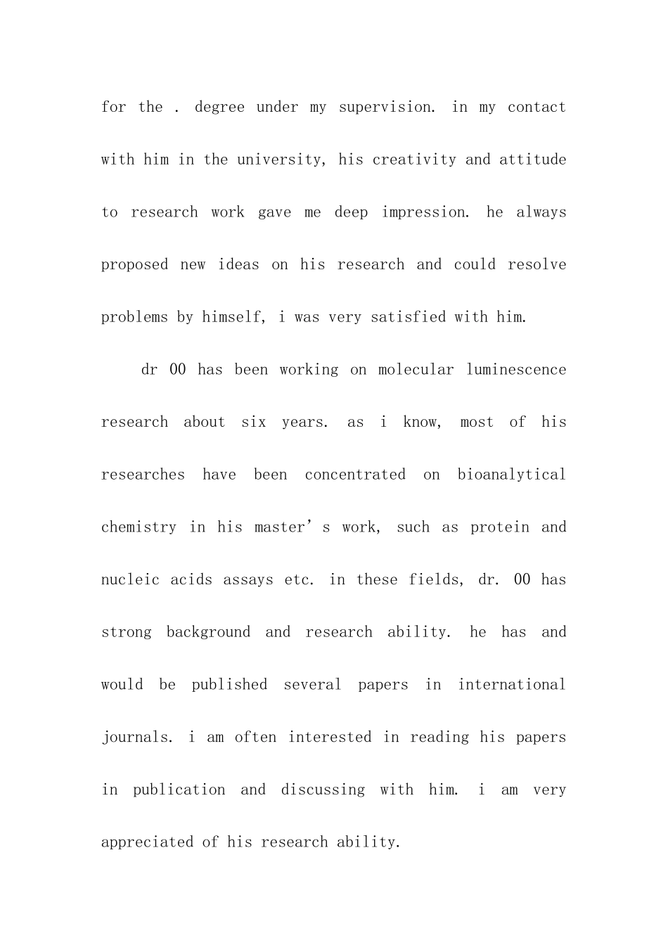 出国留学的英文推荐信10篇_第2页