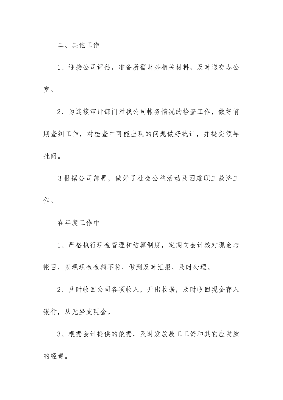 出纳员工作总结(必备9篇)_第2页