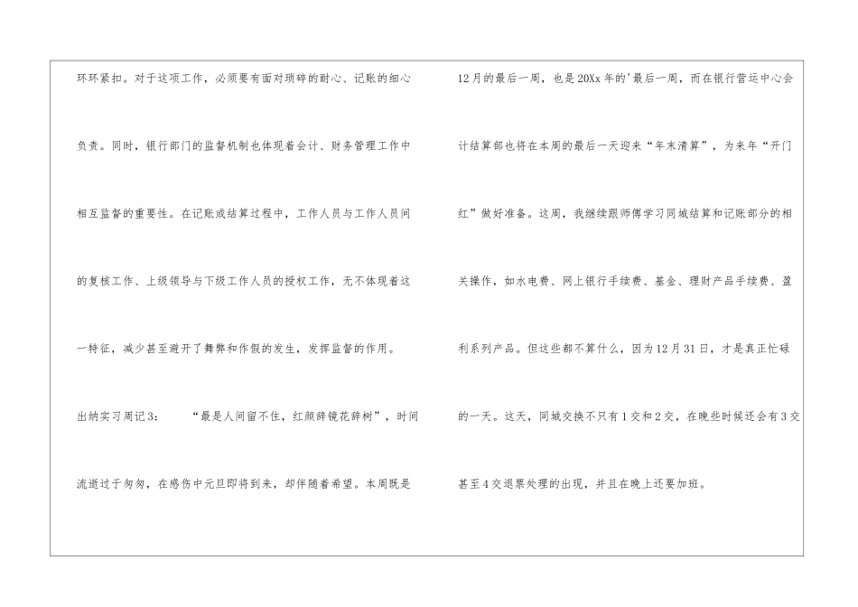 出纳实习周记-1_第3页