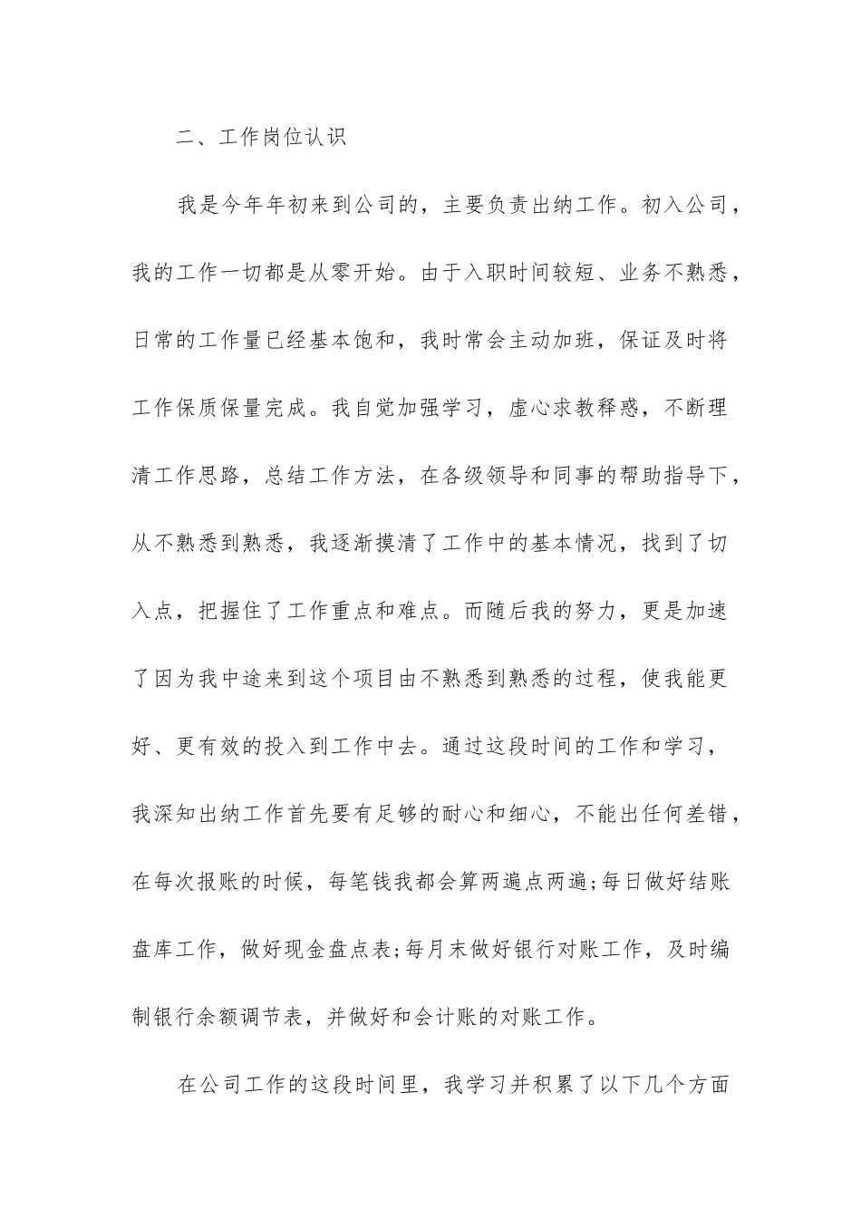 出纳年度个人工作总结_第2页