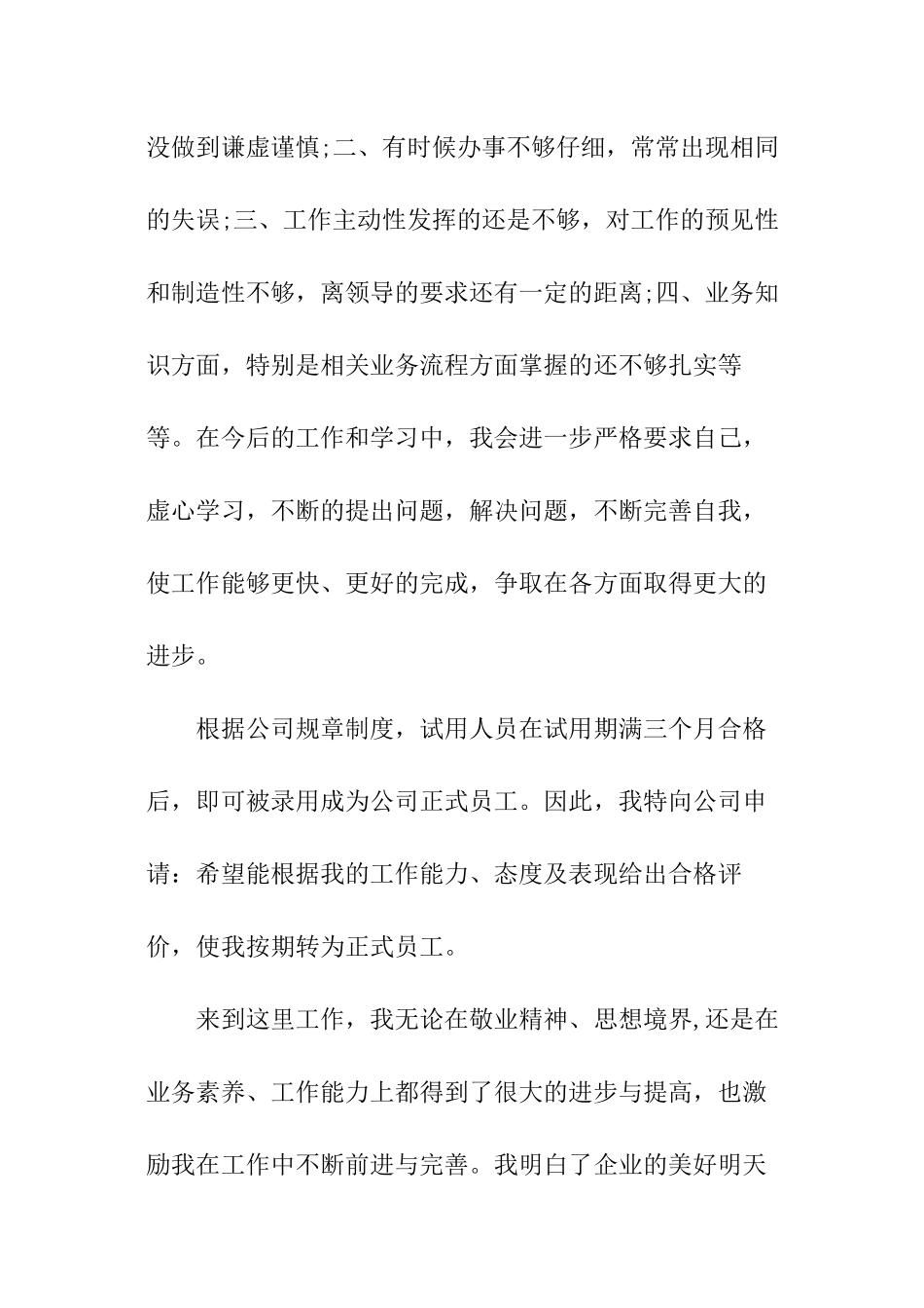 出纳试用期自我评价_第2页