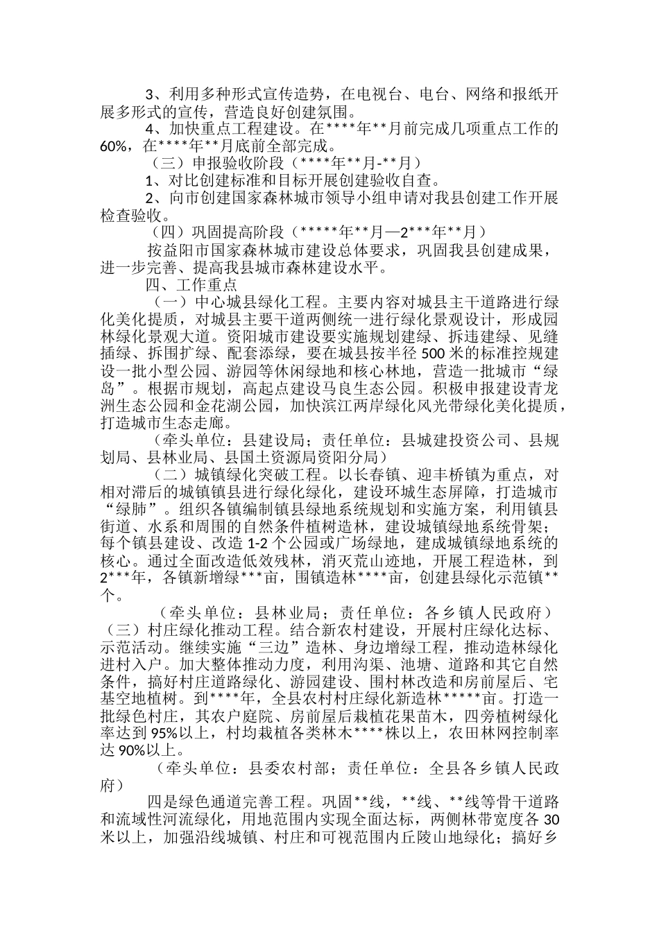 创建国家森林城市工作方案-_第2页