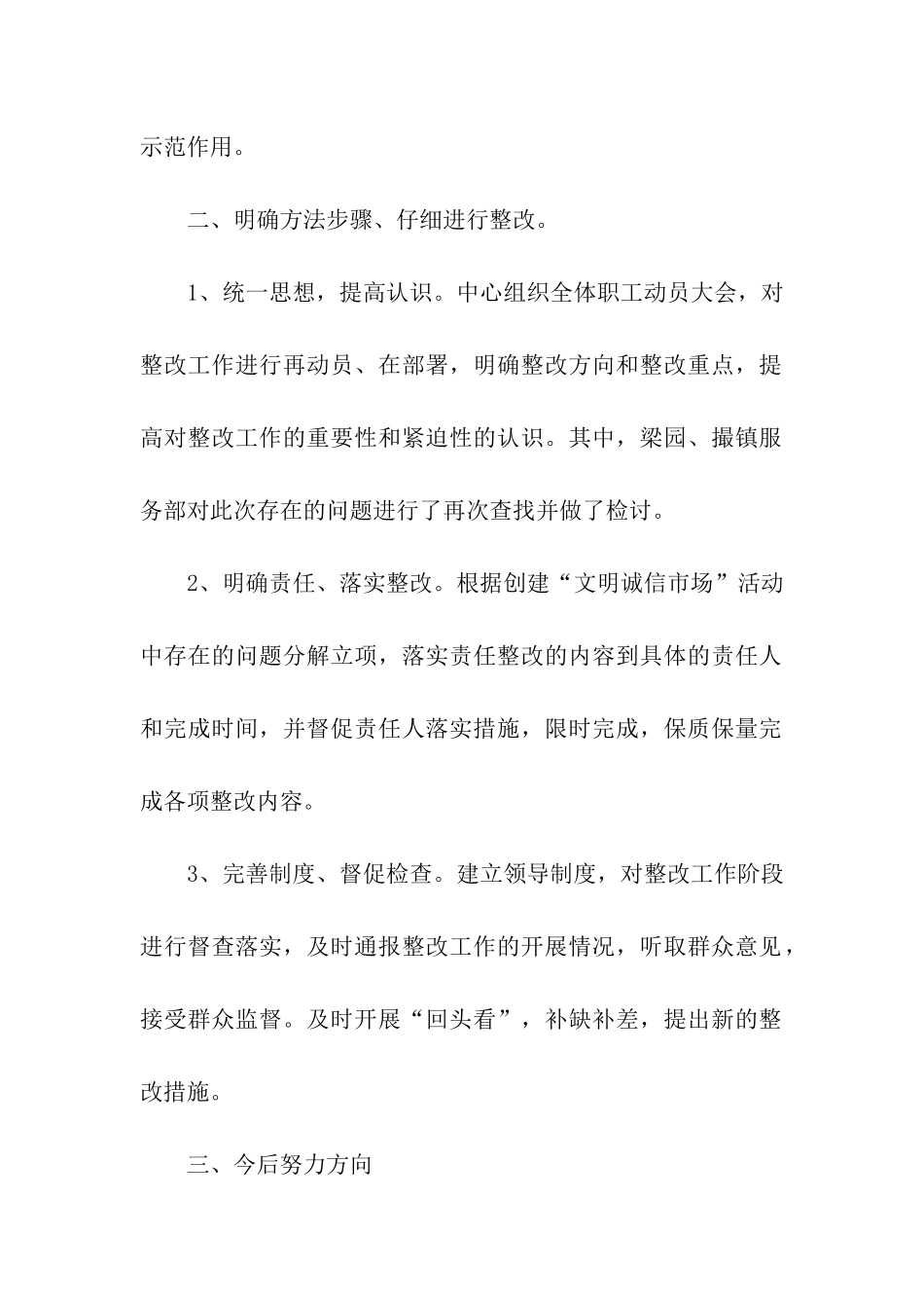 创建文明城市整改报告_第2页