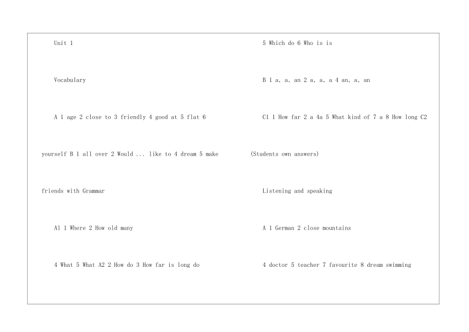 初一上册英语同步练习答案2024_第3页