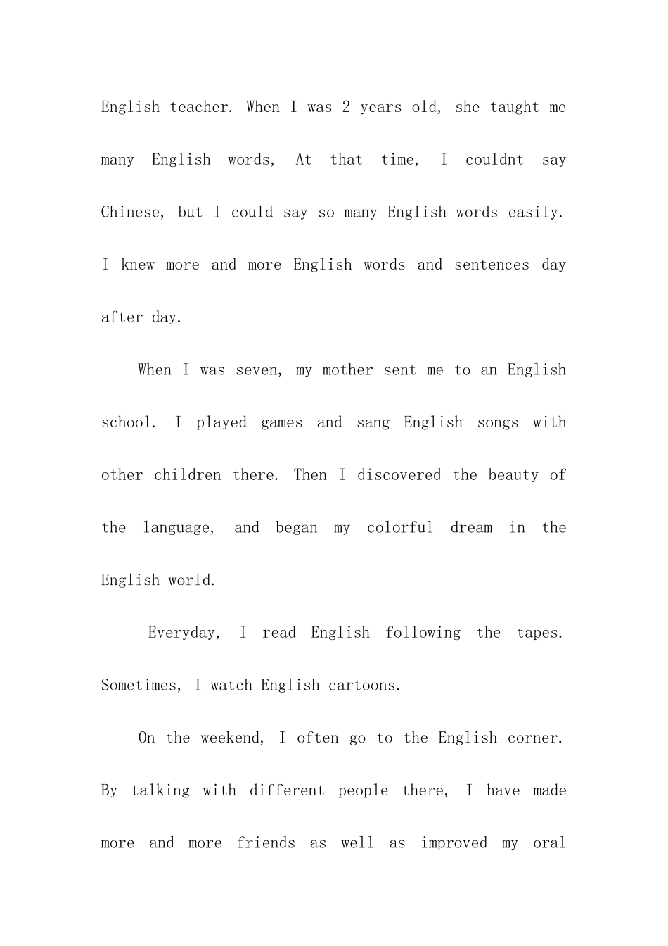 初一英语演讲稿带翻译_第2页