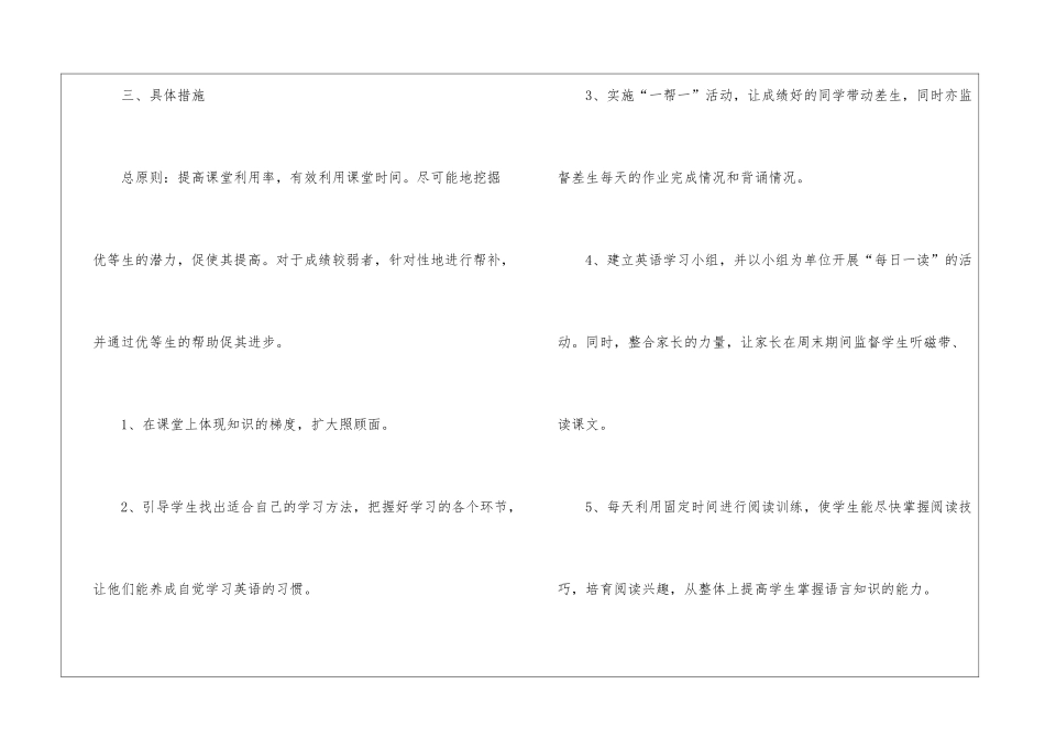 初一英语课程教学计划方案5篇_第3页