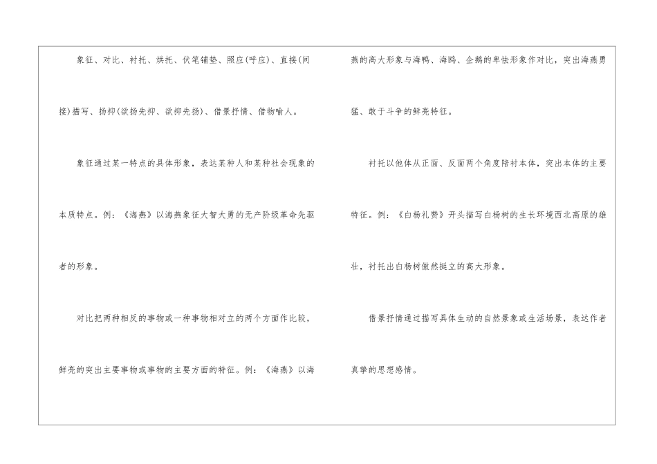 初一语文上下册知识点2024_第2页