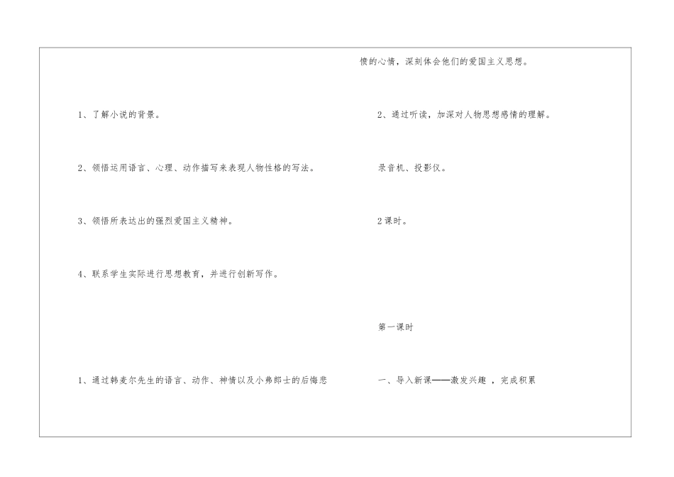 初一语文人教版第四单元复习教案模板五篇_第3页