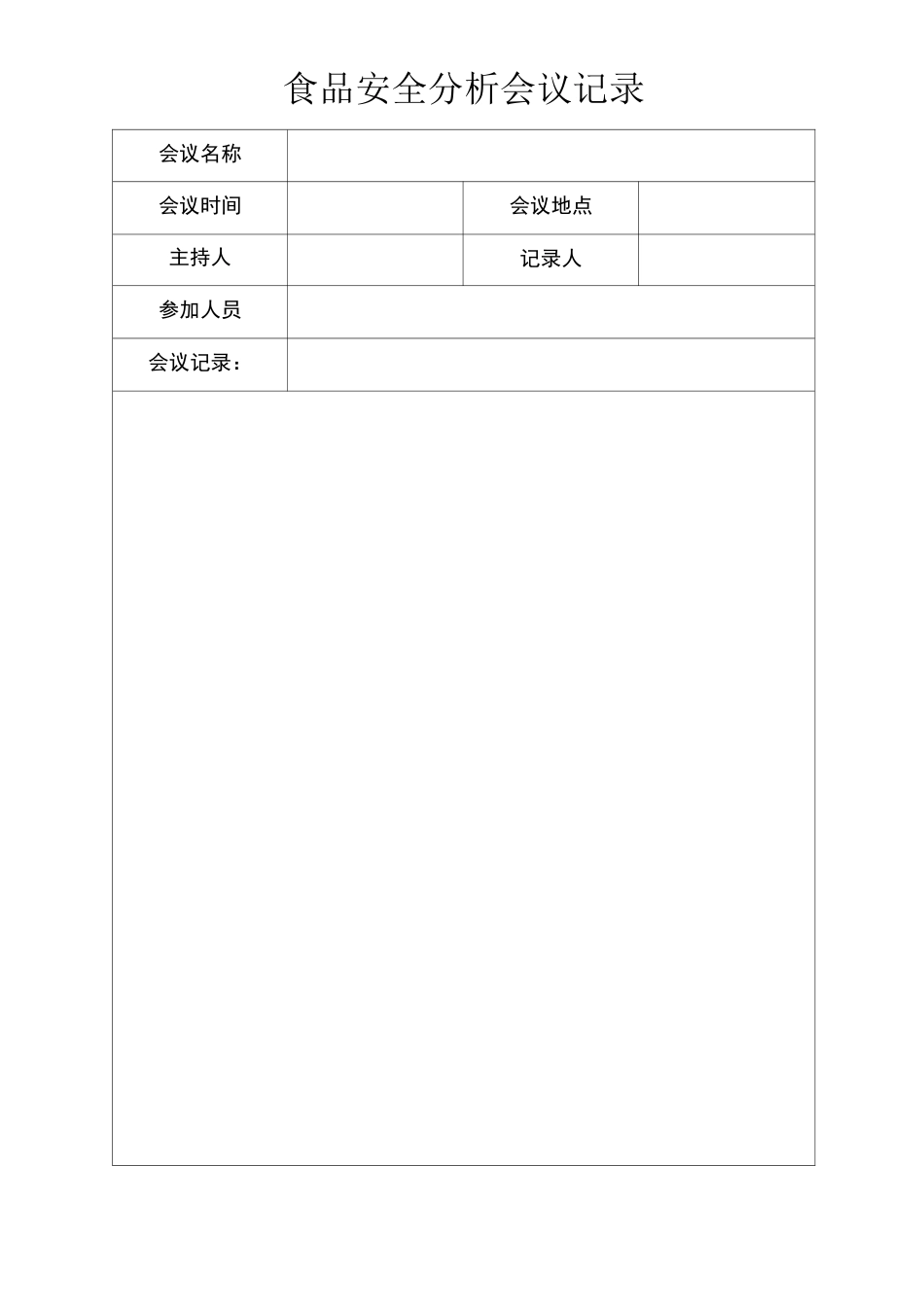 食品生产企业各项记录模板_第2页