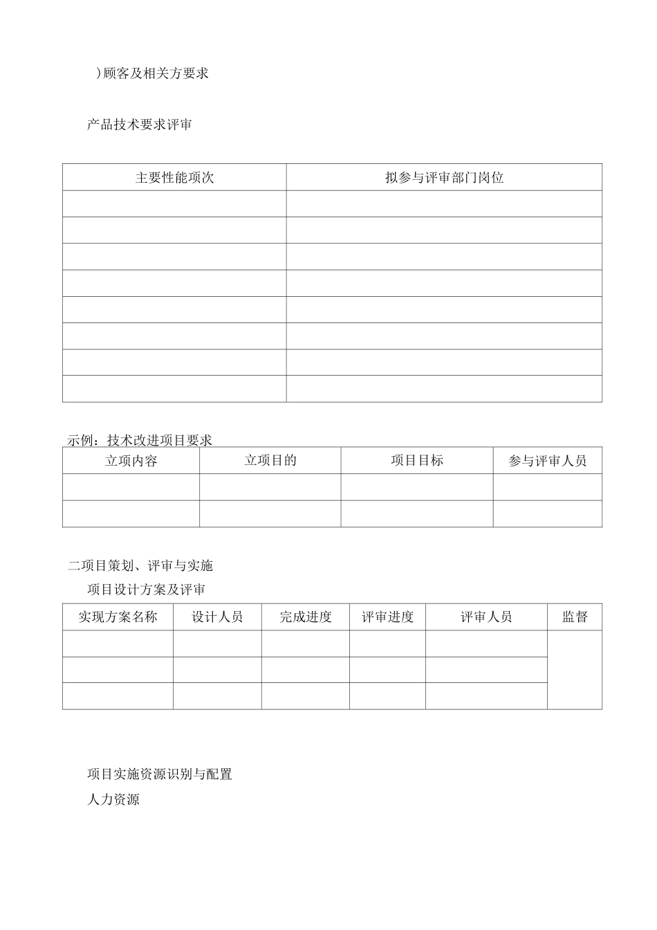 项目质量控制计划表_第2页