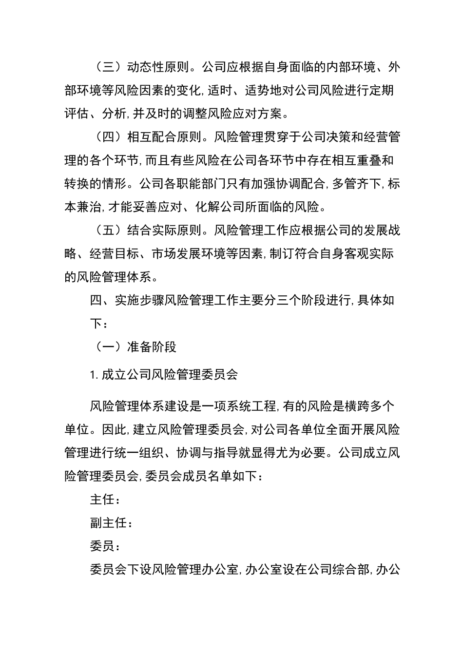 风险管理体系实施方案_第2页