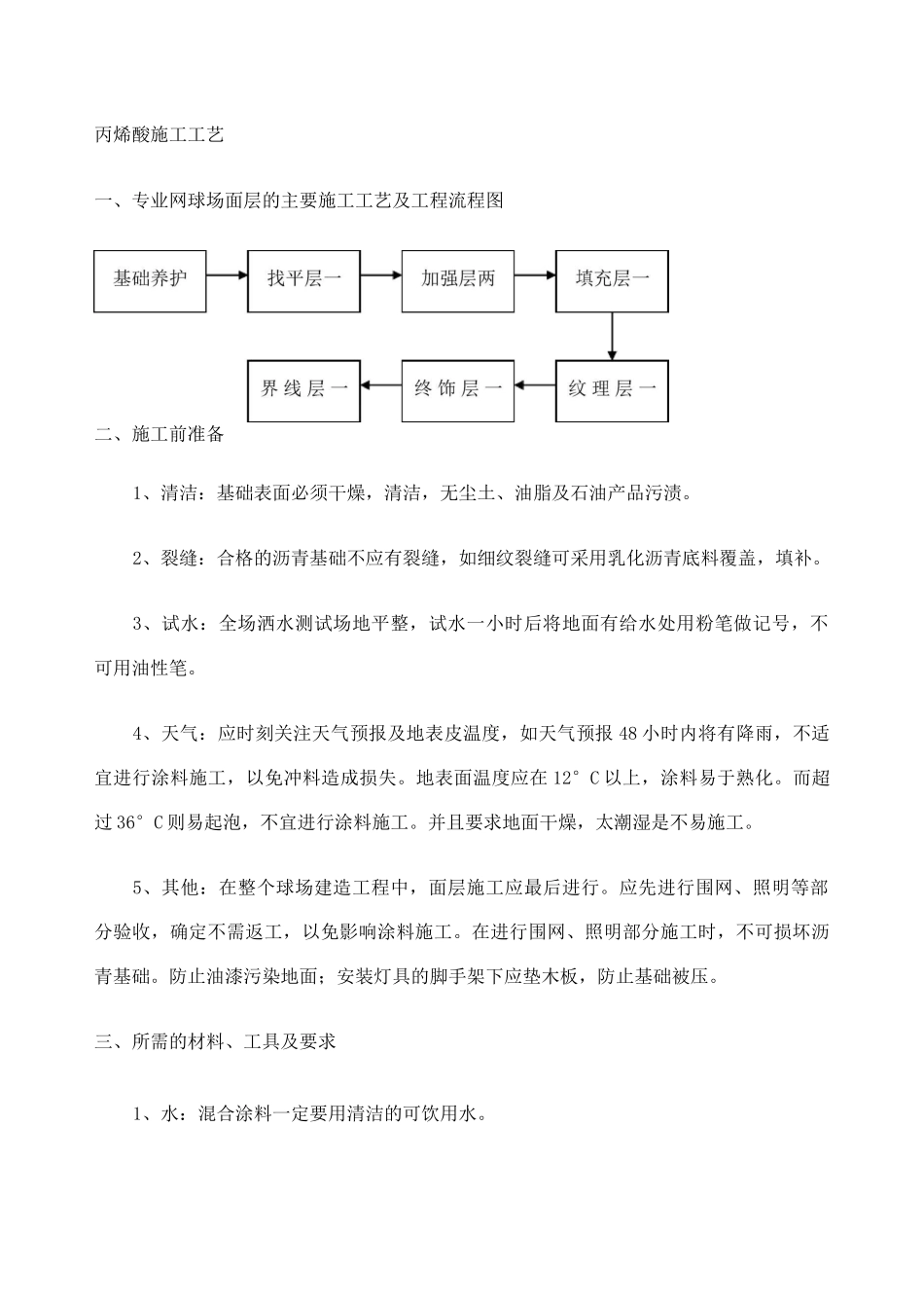 丙烯酸施工工艺_第1页