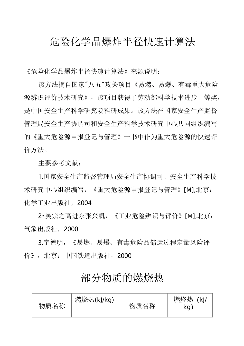 危险化学品爆炸半径快速计算法_第1页