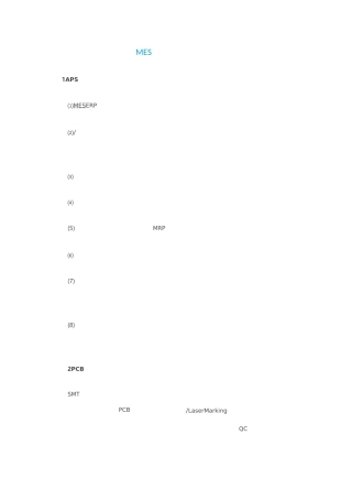 MES生产管理系统介绍