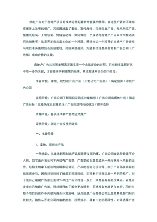房地产广告流程