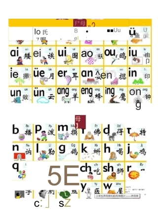 汉语拼音(韵母、声母、音节)的表格和书写格式_(四线三格)