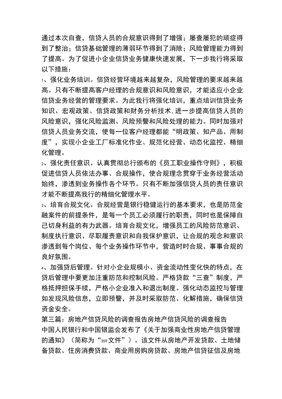 信贷风险自查报告_第3页