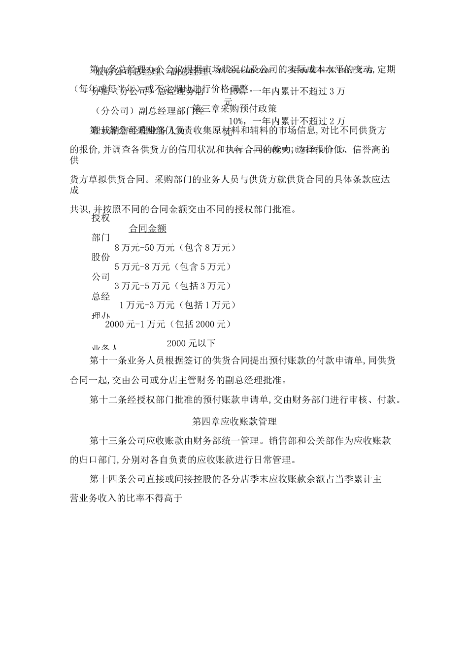 应收账款内部控制制度(参考Word)_第2页