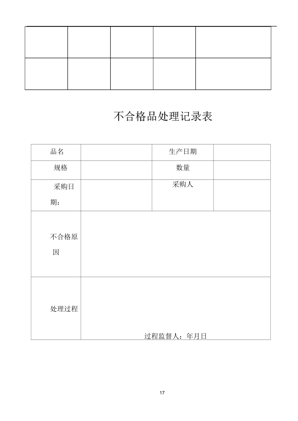 医疗器械质量管理记录表格(竖表)_第2页