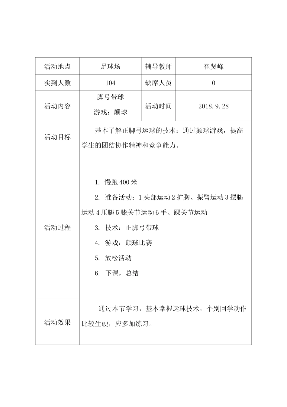 足球社团活动记录表_第3页