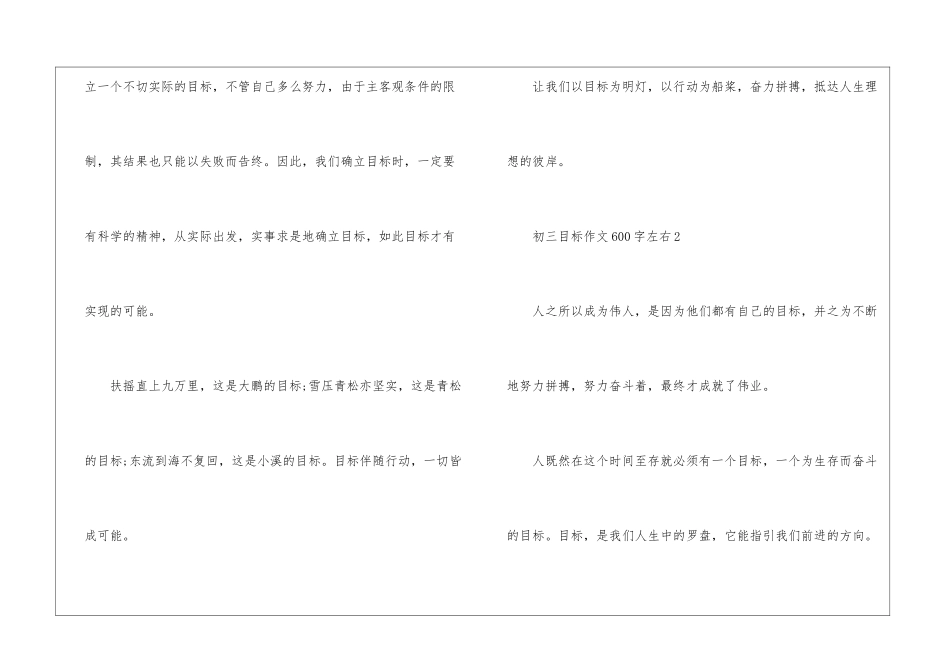 初三目标作文600字左右5篇_第3页