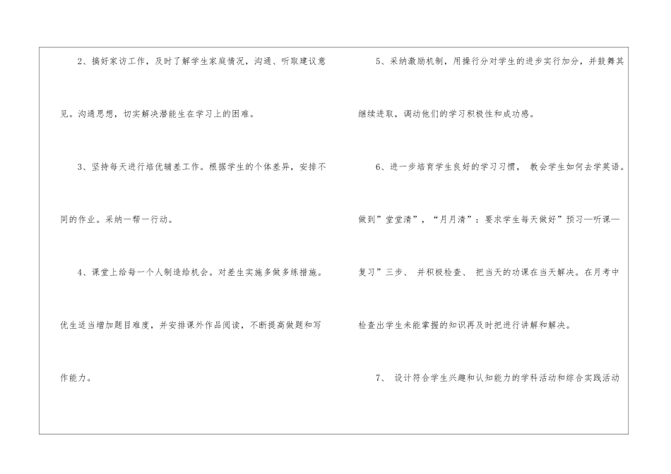 初三英语培优辅差工作计划_第3页