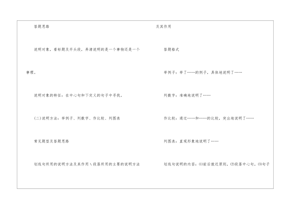 初三语文各类型解题技巧归纳_第2页