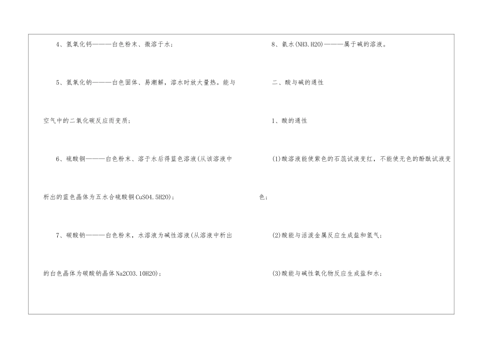 初三酸碱盐的知识点最新大全_第2页