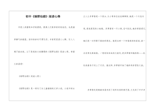 初中《绿野仙踪》阅读心得