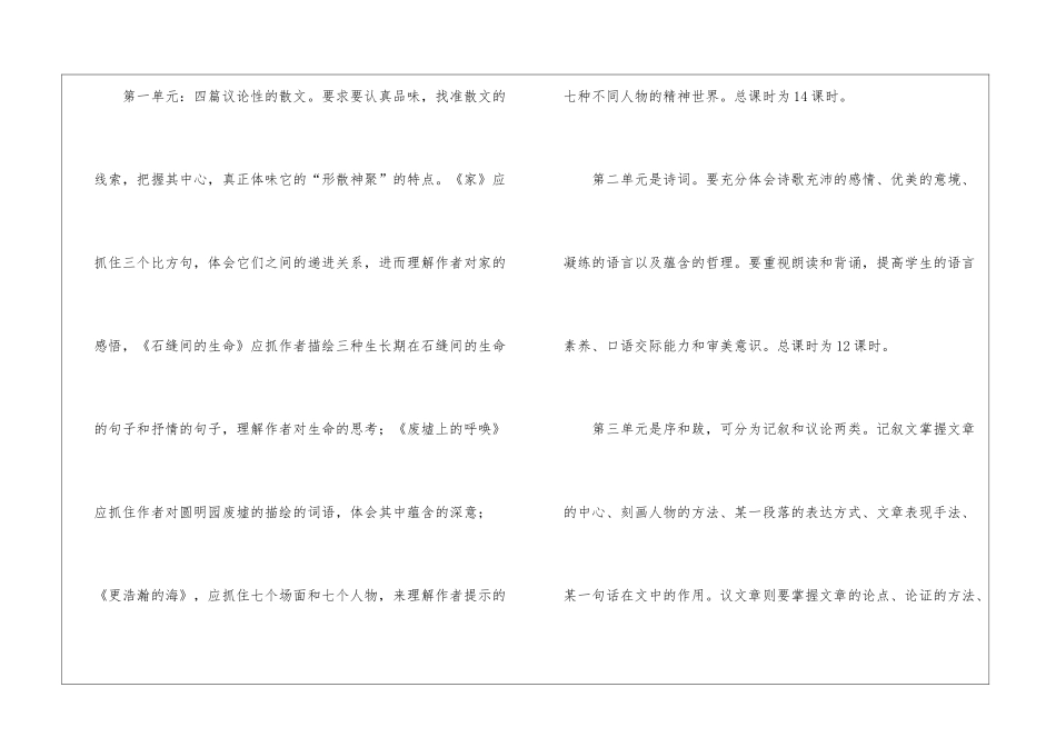 初中九年级下册语文的教学计划_第2页