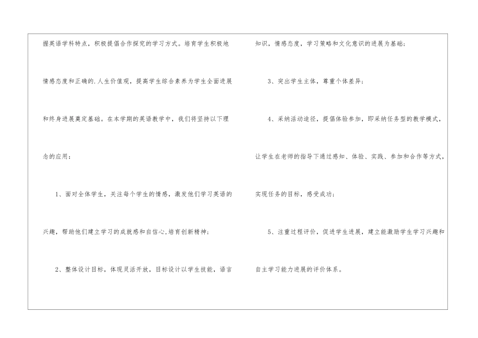 初中九年级英语上学期教学计划2024_第2页