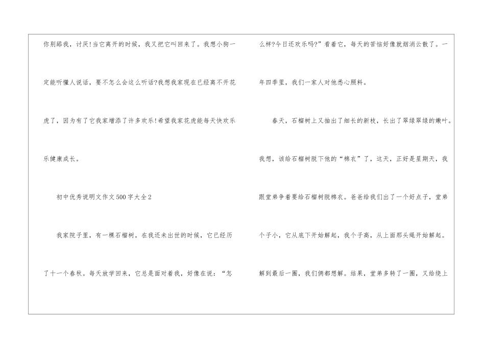 初中优秀说明文作文500字以上大全_第3页