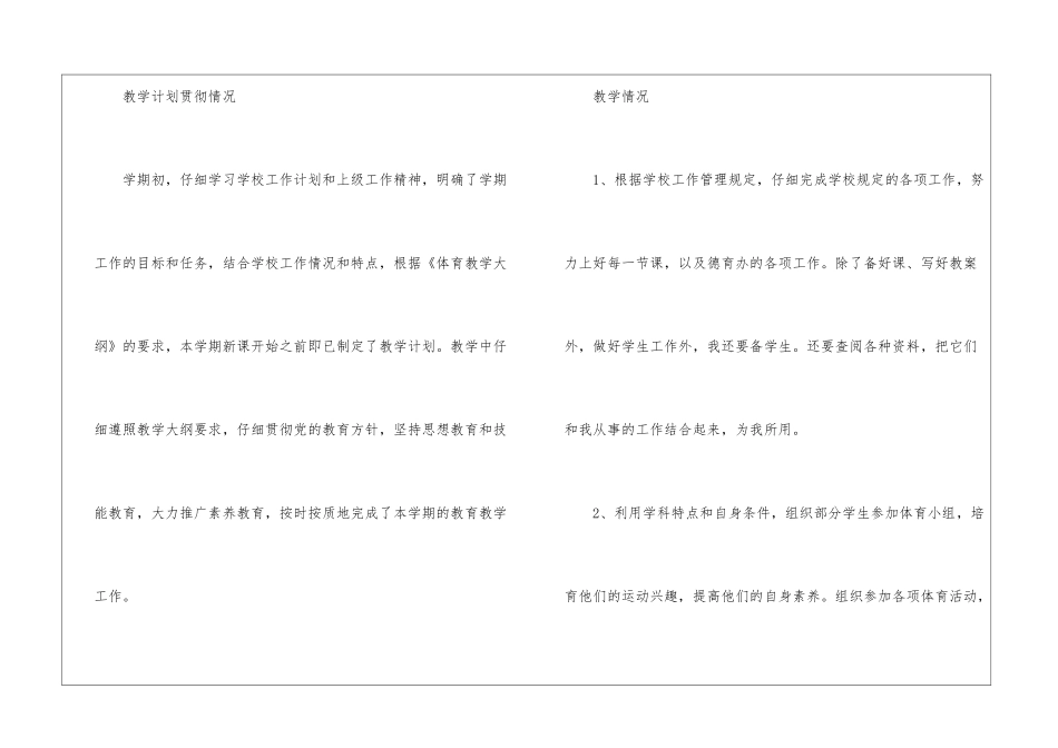 初中体育教学工作总结集锦6篇_第2页