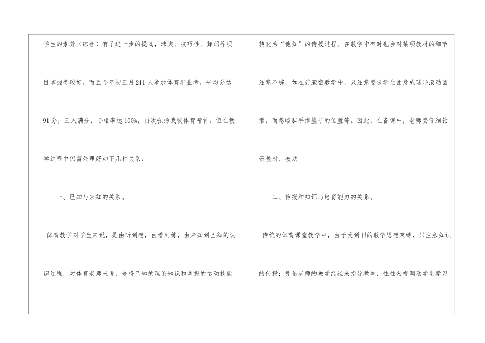 初中体育教学总结(精选15篇)_第2页