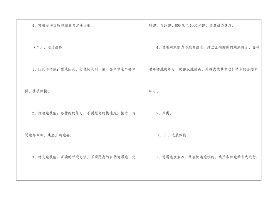初中体育教学计划合集10篇_第3页
