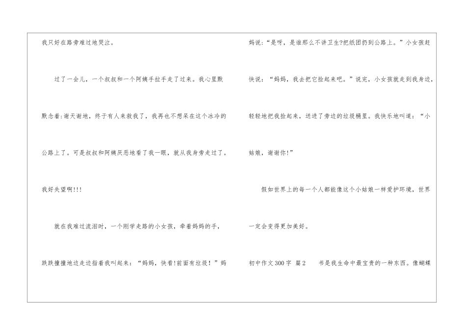 初中作文300字3篇_第2页