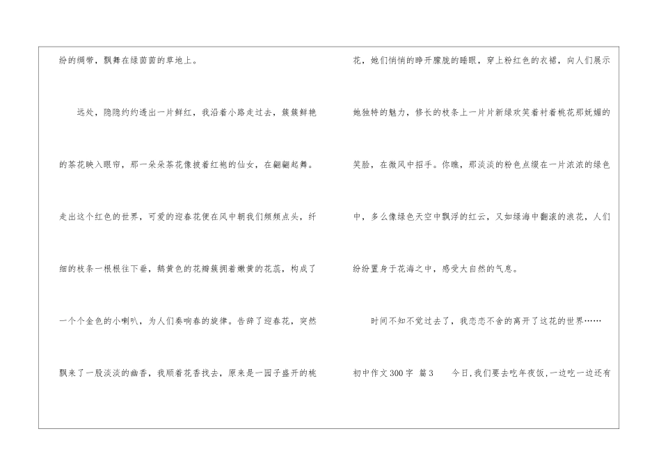 初中作文300字汇编5篇_第3页