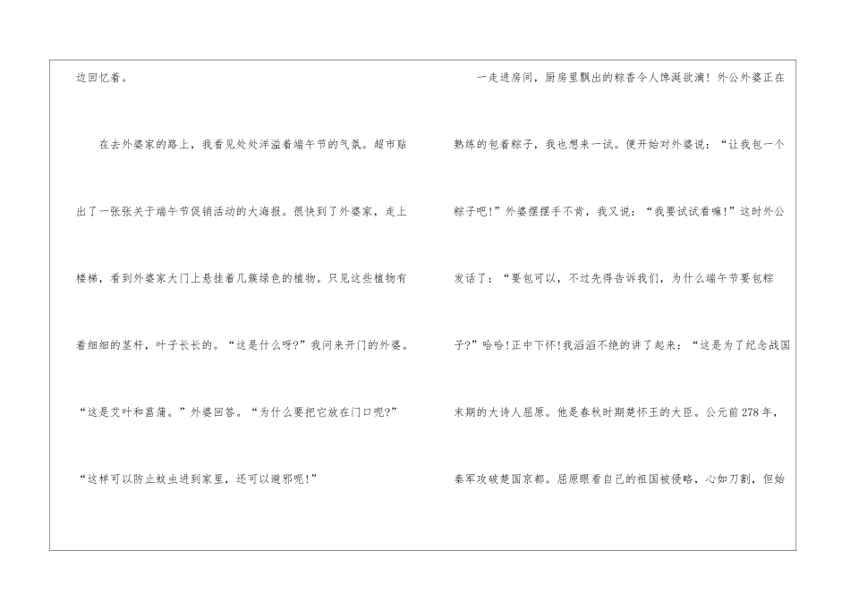 初中作文快乐的端午节_第2页