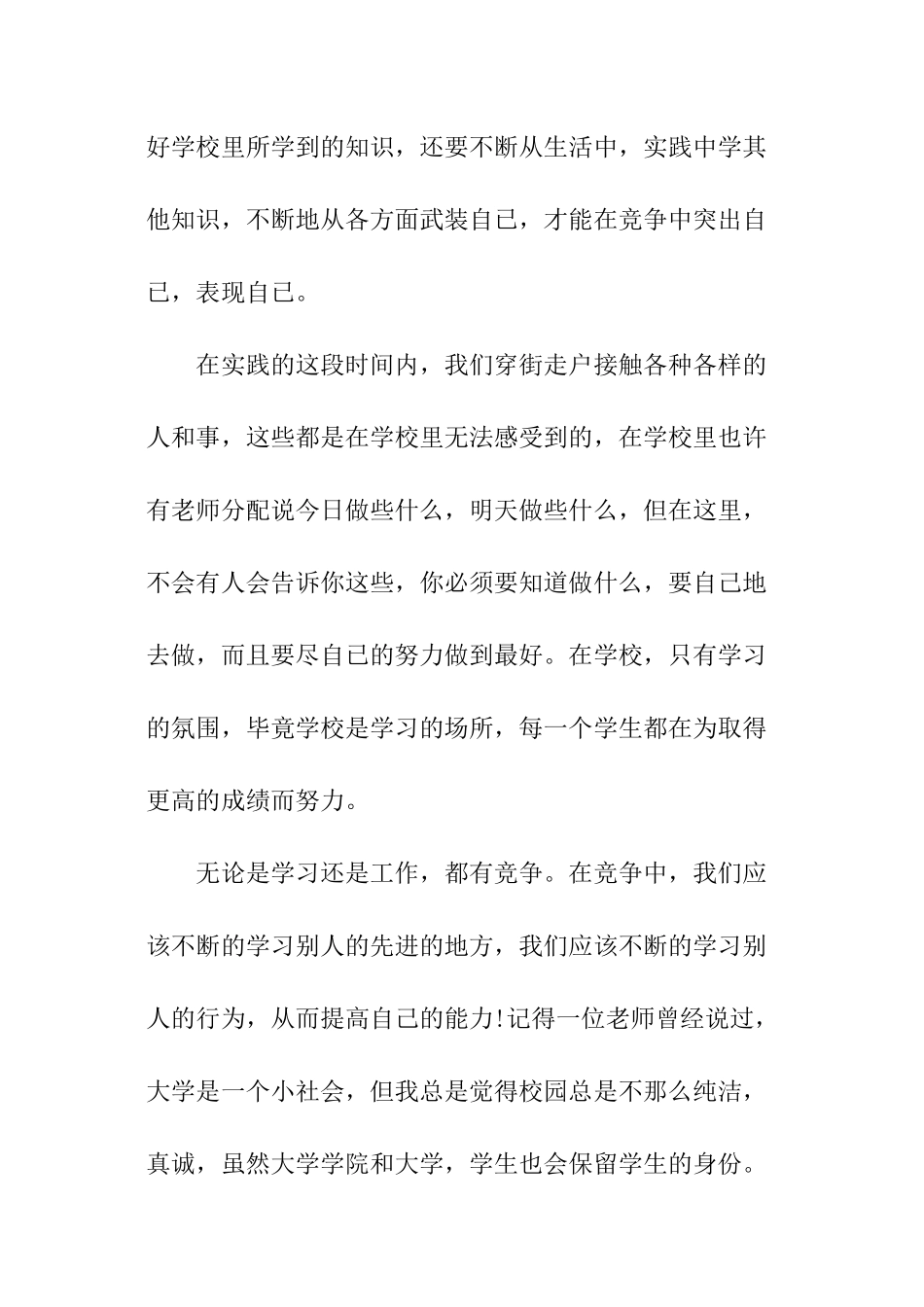 初中假期实践报告_第3页