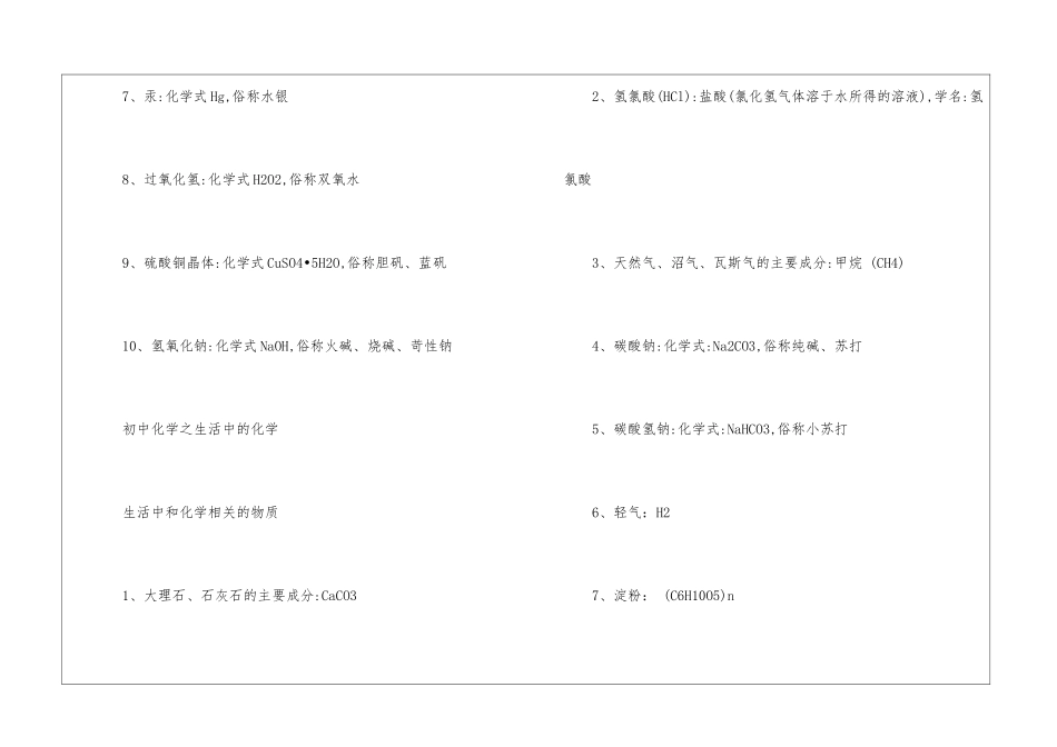 初中化学式知识点整理_第2页