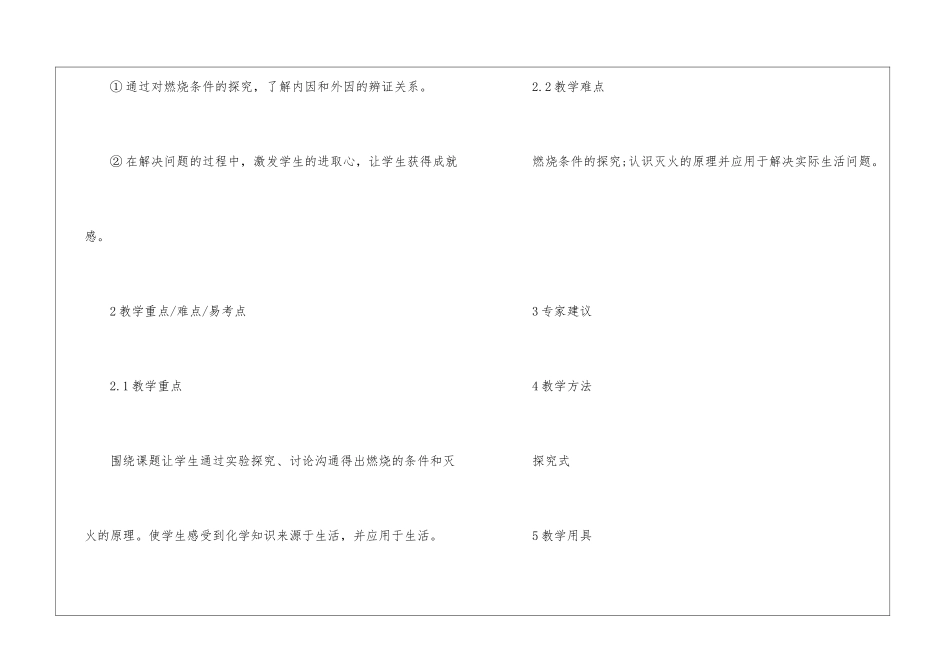 初中化学模块四教学设计5篇_第2页